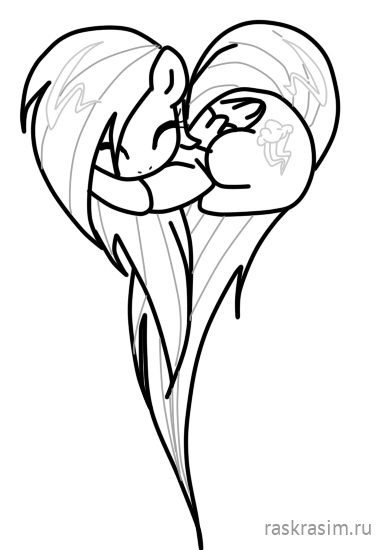 youloveit_ru_jewelcat_paint_heart_rainbo.jpgМои маленькие пониБесплатные Раскраски