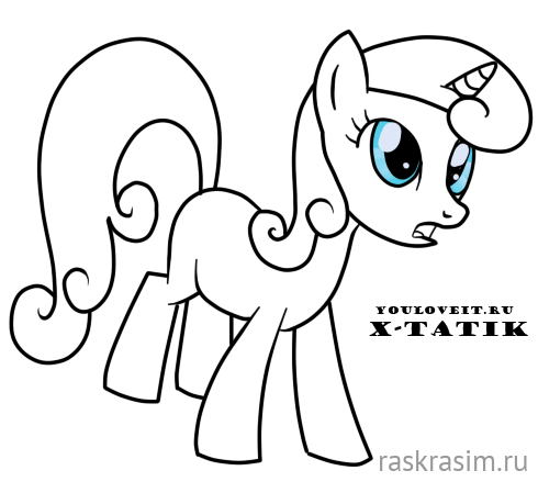 youloveit_ru_my_little_pony_by_x_tatik.pngМои маленькие пониБесплатные Раскраски
