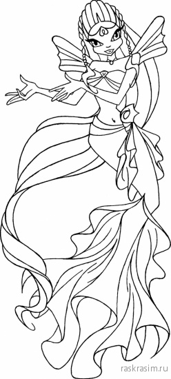 раскраски для детей для девочек чародейки винкс распечатать (51).jpgШкола ЧародеекБесплатные Раскраски