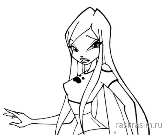 раскраски для детей для девочек чародейки винкс распечатать (4).jpgШкола ЧародеекБесплатные Раскраски