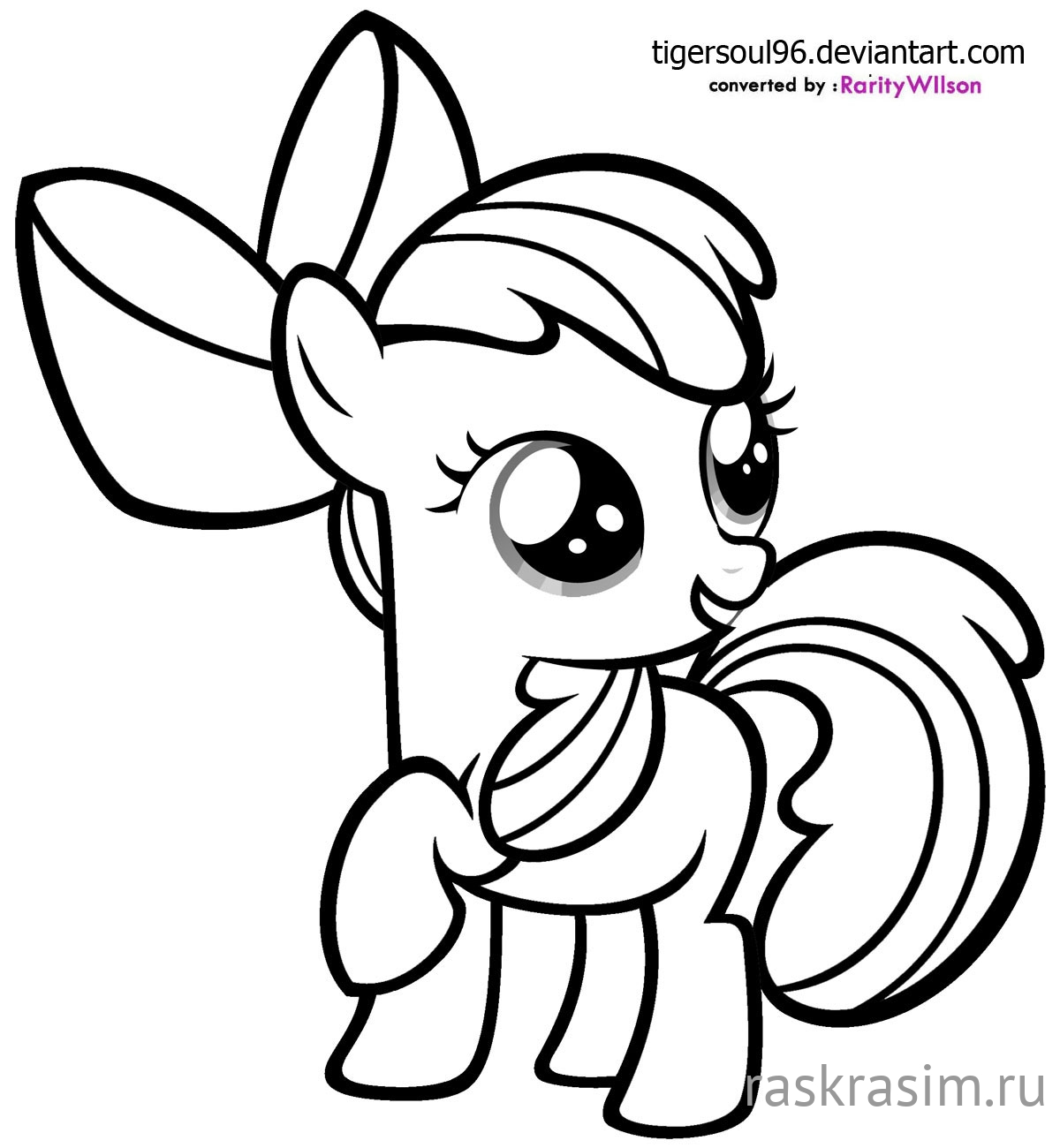 my-little-pony-apple-bloom-coloring-pages.jpgМои маленькие пониБесплатные Раскраски