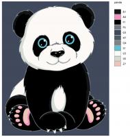 Картина по номерам, 72 x 90, KTMK-panda