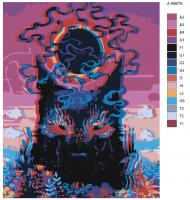 Картина по номерам, 60 x 75, Z-AB579