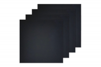 Набор черных холстов на подрамнике 40х40 "Живопись по номерам", хлопок 280 гр, 4 шт, цвет черный