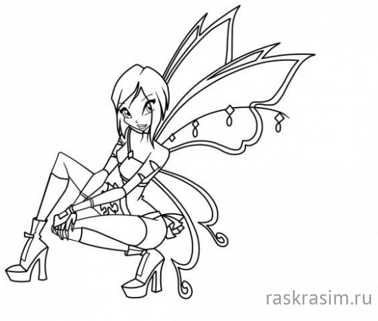 раскраски для детей для девочек чародейки винкс распечатать (3).jpgШкола ЧародеекБесплатные Раскраски