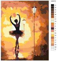 Картина по номерам, 72 x 90, KTMK-ballet012