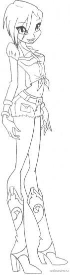 раскраски для детей для девочек чародейки винкс распечатать (6).jpgШкола ЧародеекБесплатные Раскраски