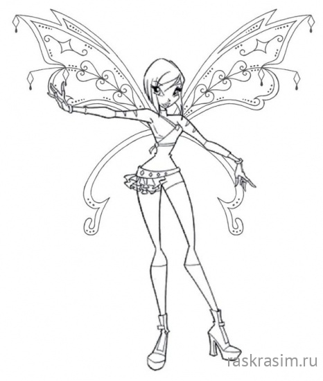 раскраски для детей для девочек чародейки винкс распечатать (2).jpgШкола ЧародеекБесплатные Раскраски