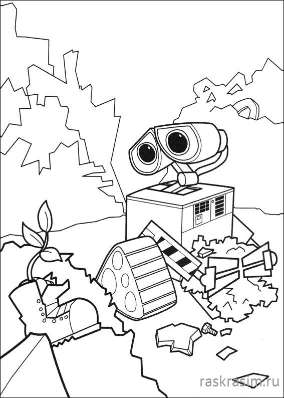 wall-e-02.jpgВАЛЛИБесплатные Раскраски