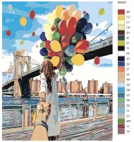 Картина по номерам, 72 x 90, RA351
