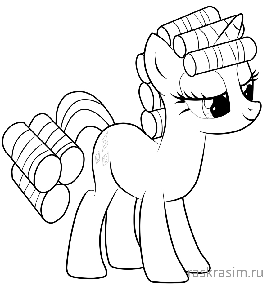 youloveit_ru_jewelcat_paint_rarity_3.jpgМои маленькие пониБесплатные Раскраски