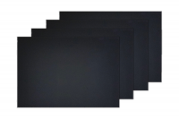 Набор черных холстов на подрамнике 40х60 "Живопись по номерам", хлопок 280 гр, 4 шт, цвет черный