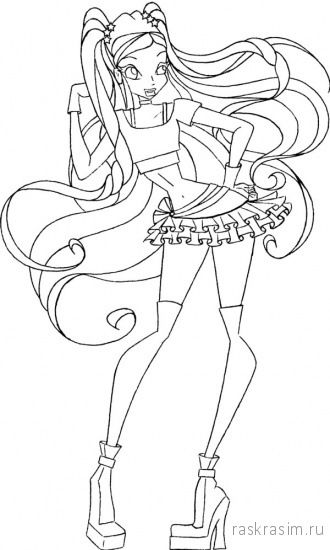 раскраски для детей для девочек чародейки винкс распечатать (1).jpgШкола ЧародеекБесплатные Раскраски