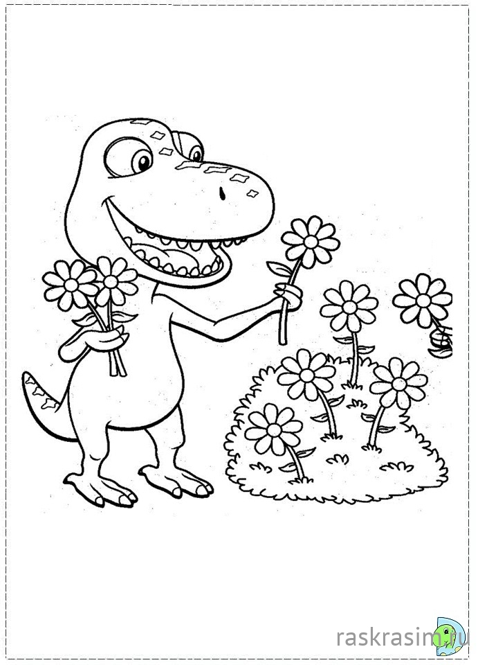 image006(14).jpgПоезд динозавровБесплатные Раскраски