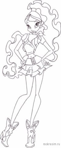 раскраски для детей для девочек чародейки винкс распечатать (15).jpgШкола ЧародеекБесплатные Раскраски