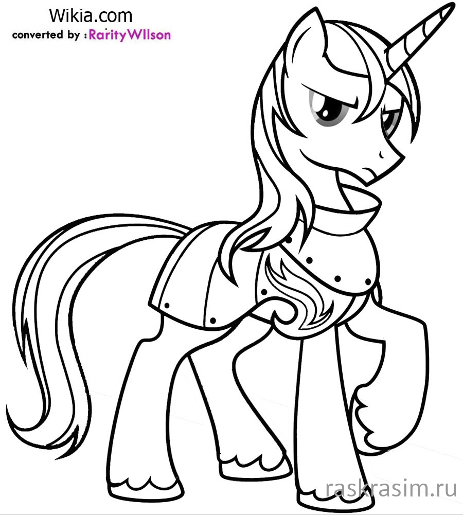 my-little-pony-shining-armor-coloring-pages.jpgМои маленькие пониБесплатные Раскраски