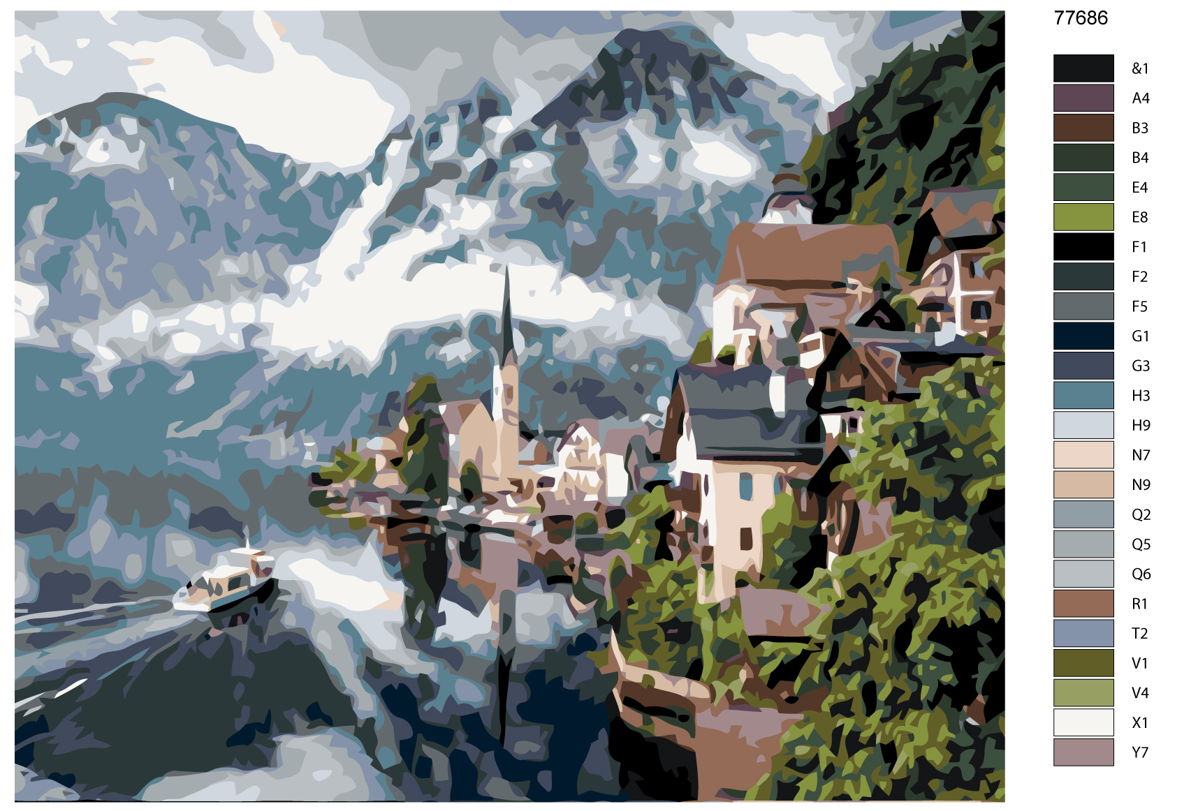 Картина по номерам Швейцария
