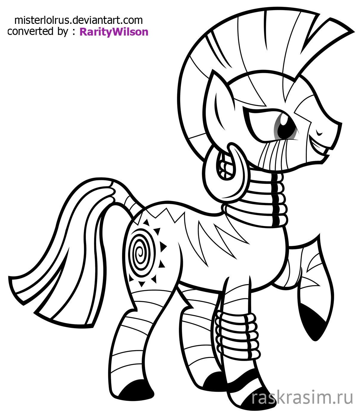 my-little-pony-zecora-coloring-pages.jpgМои маленькие пониБесплатные Раскраски