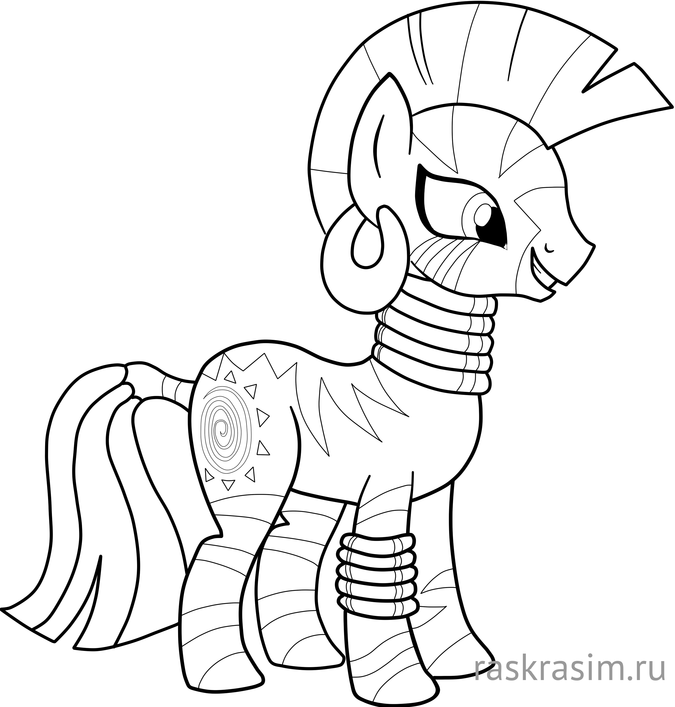 youloveit_ru_jewelcat_paint_zecora.jpgМои маленькие пониБесплатные Раскраски