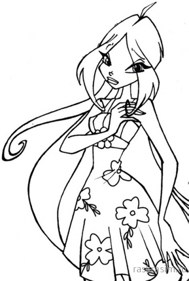 раскраски для детей для девочек чародейки винкс распечатать (43).jpgШкола ЧародеекБесплатные Раскраски