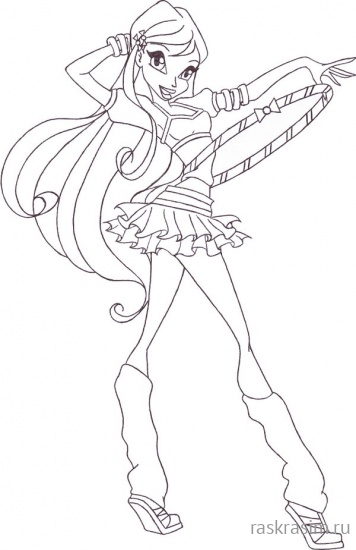 раскраски для детей для девочек чародейки винкс распечатать (57).jpgШкола ЧародеекБесплатные Раскраски