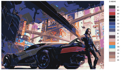 Картина по номерам, 100 x 150, Z-AB343