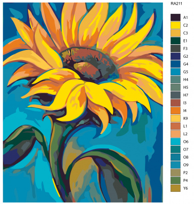 Картина по номерам, 48 x 60, RA211