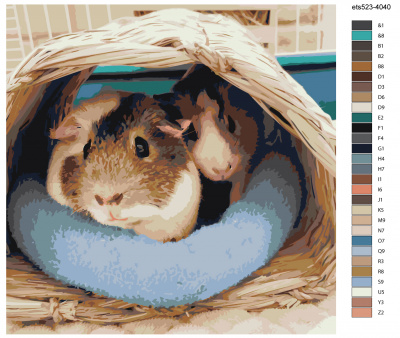 Картина по номерам, 60 x 60, ets523-4040