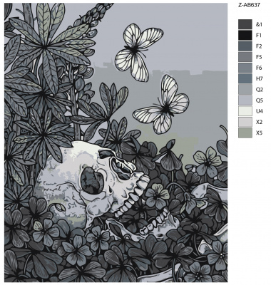 Картина по номерам, 48 x 60, Z-AB637