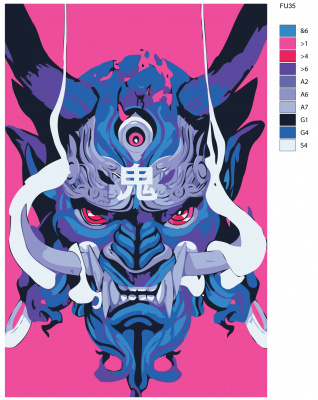 Картина по номерам, 48 x 72, FU35