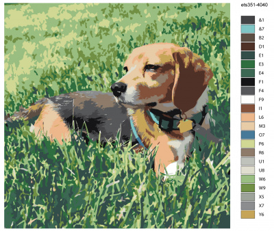 Картина по номерам, 72 x 72, ets351-4040