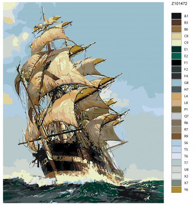 Картина по номерам, 48 x 60, Z-Z101472