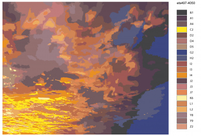Картина по номерам, 48 x 60, ets497-4050