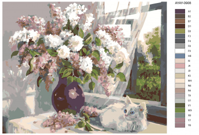 Картина по номерам, 40 x 50, AYAY-0908