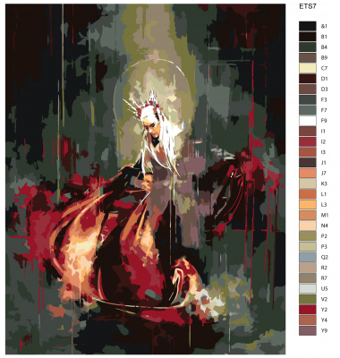 Картина по номерам, 80 x 100, ETS7