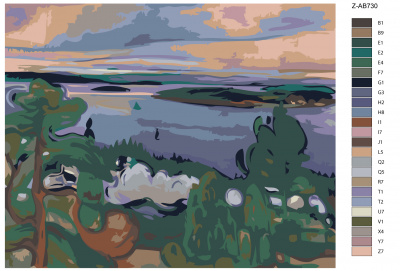 Картина по номерам, 48 x 60, Z-AB730
