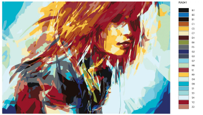 Картина по номерам, 80 x 120, RA041
