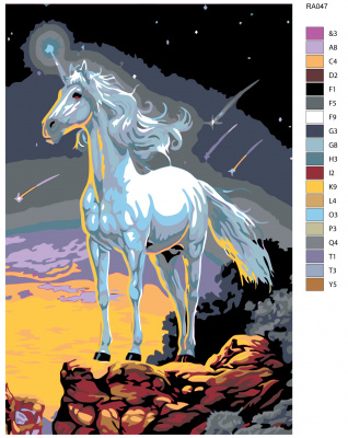 Картина по номерам, 48 x 72, RA047