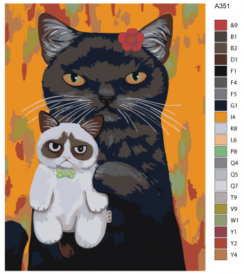Картина по номерам, 54 x 72, A351