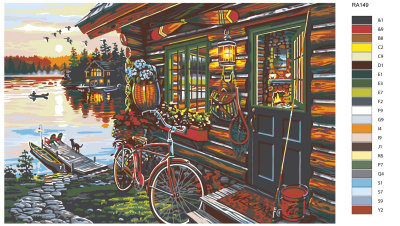 Картина по номерам, 80 x 120, RA149