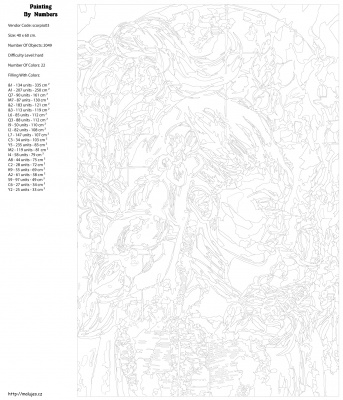 Картина по номерам, 40 x 60, KTMK-scorpio03