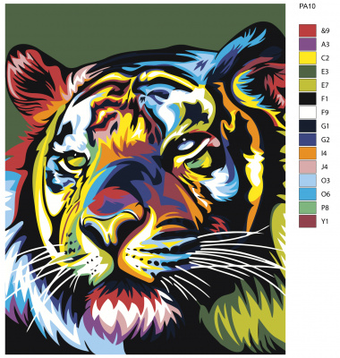 Картина по номерам, 40 x 50, PA10