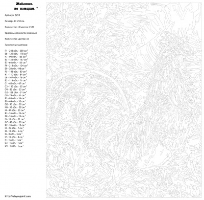 Картина по номерам, 40 x 50, Z-Z259