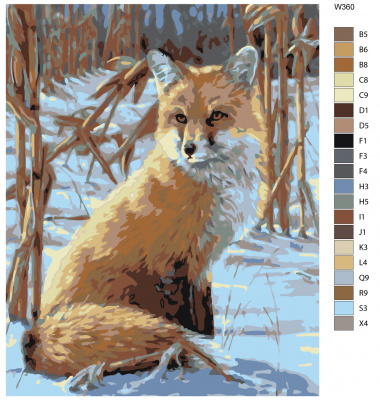 Картина по номерам, 48 x 60, W360