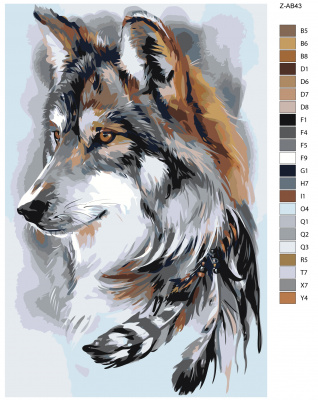 Картина по номерам, 48 x 72, Z-AB43