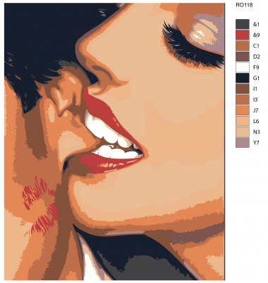 Картина по номерам, 80 x 100, RO118