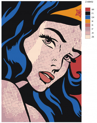 Картина по номерам, 48 x 72, Z-AB452