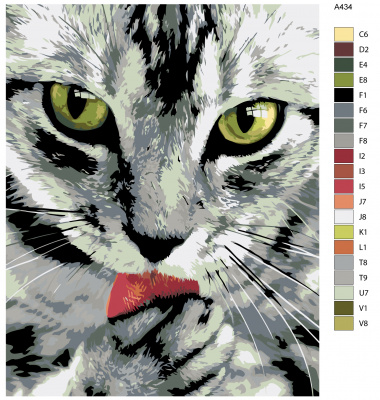 Картина по номерам, 48 x 60, A434