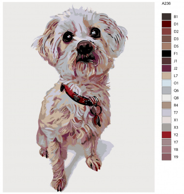 Картина по номерам, 40 x 50, A236