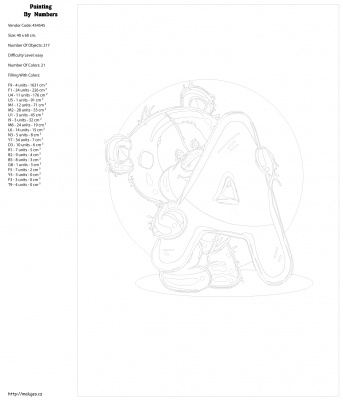 Картина по номерам, 40 x 60, KTMK-454545
